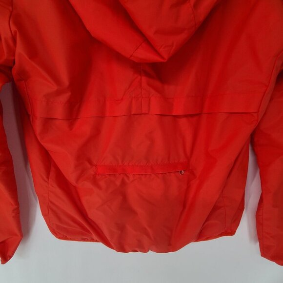 Women’s Athleta Ascender UPF Windbreaker Jacket, size XS Orange Hooded Zip Up - Picture 5 of 10